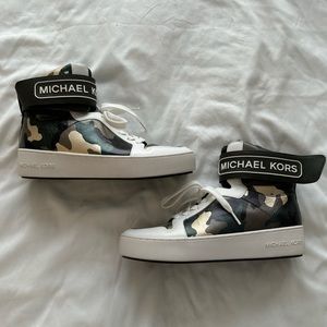 Camo Michael Kors High Top Sneakers